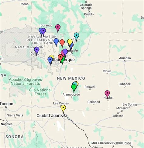 casinos in new mexico map - New Mexico Casinos Map 